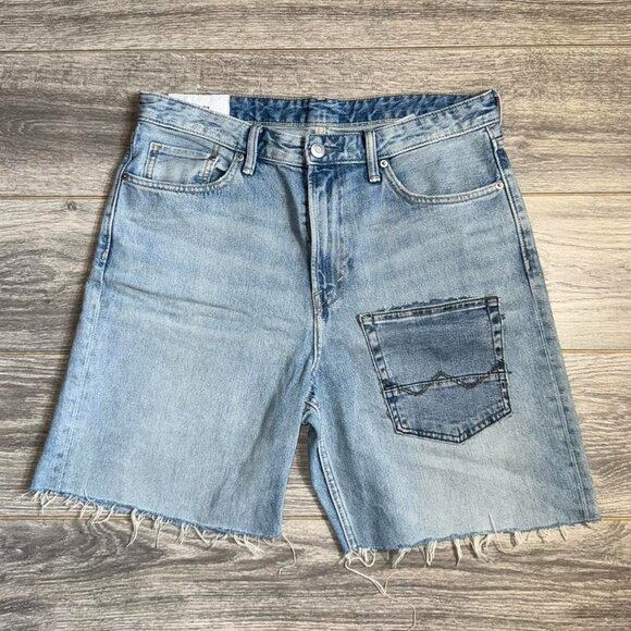 Light Blue Jean Shorts - Picture 1 of 2